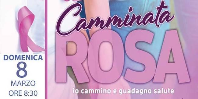 camminata rosa 8 marzo 2020