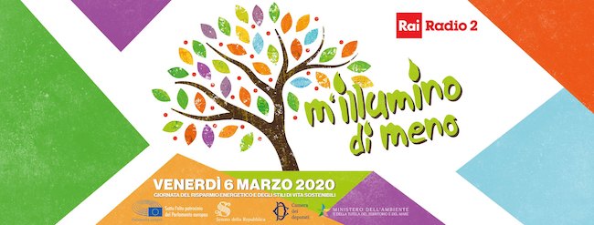 m'illumino di meno 6 marzo 2020