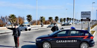 termoli posto di blocco Carabinieri