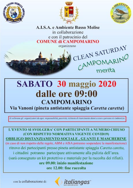 locandina clean saturday campomarino