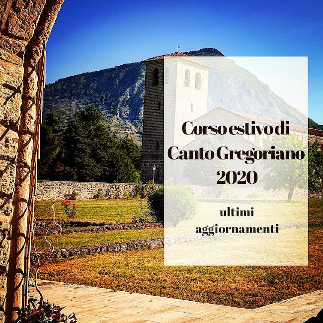 corso estivo canto gregoriano 2020