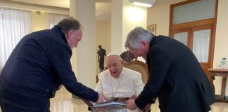 de luca, don benito giorgetta e papa francesco