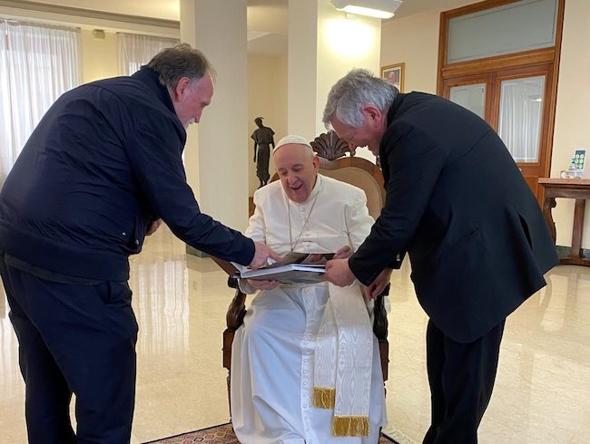 de luca, don benito giorgetta e papa francesco