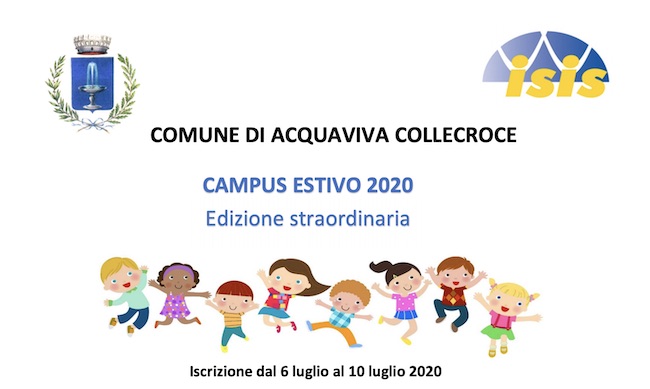 Campus Estivo 2020 ad Acquaviva Collecroce