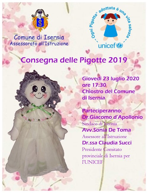 consegna pigotte 23 luglio 2020