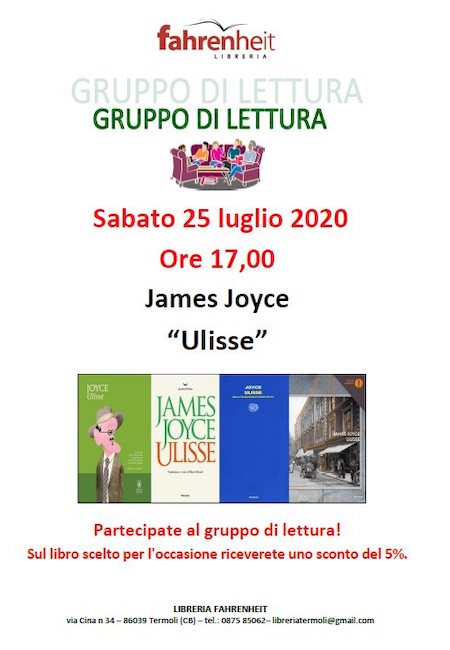 james joyce 25 luglio 2020