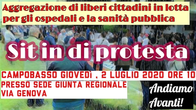 sit-in protesta 2 luglio 2020