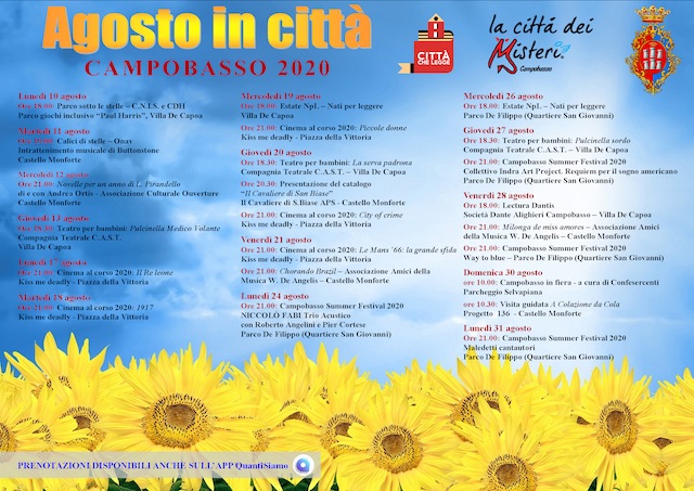 agosto in citta campobasso 2020