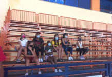 la molisana giocatrici in tribuna