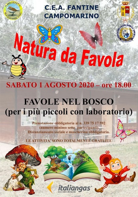 locandina favole nel bosco