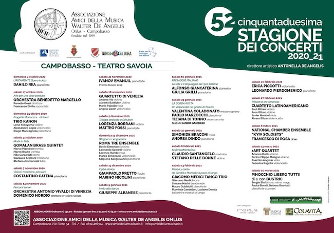 52° stagione concerti Campobasso