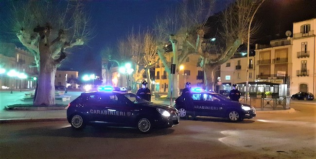 carabinieri bojano notte