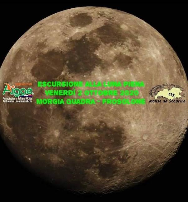 escursione luna piena 2 ottobre 2020