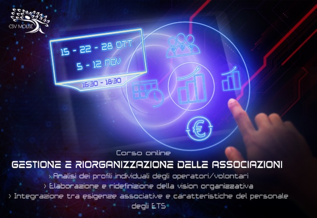 corso gestione riorganizzazione associazioni