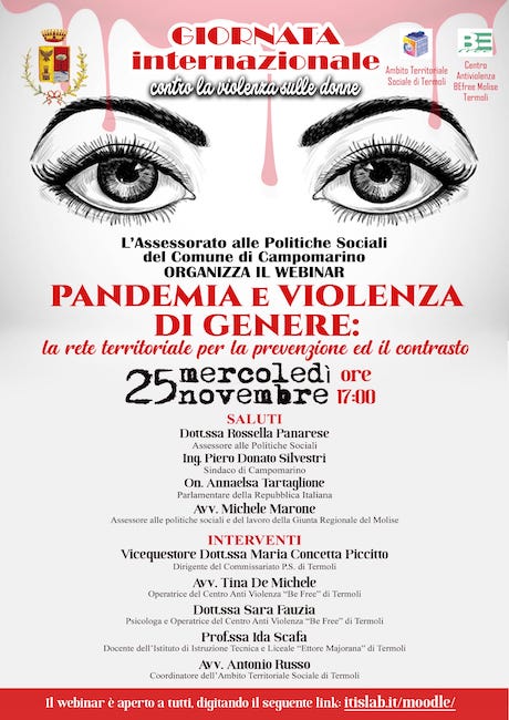 Pandemia e violenza di genere 25 novembre 2020