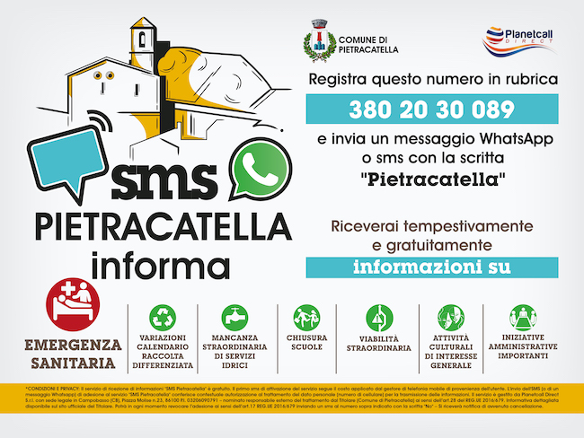 sms pietracatella informa