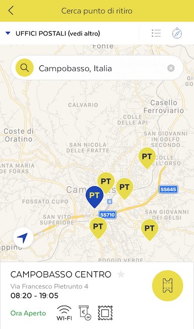 campobasso app ufficio postale