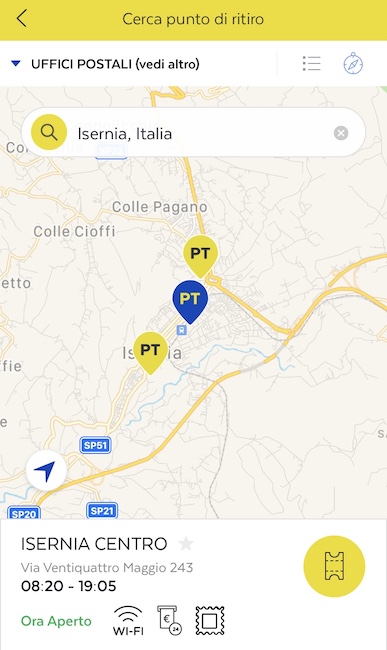 isernia app ufficio postale