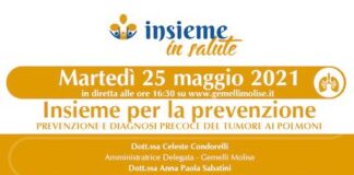 insieme per la prevenzione 25 maggio 2021