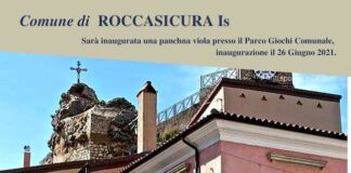 inaugurazione panchina viola Roccasicura