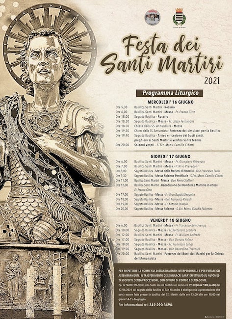 festa santi martiri venafro 2021