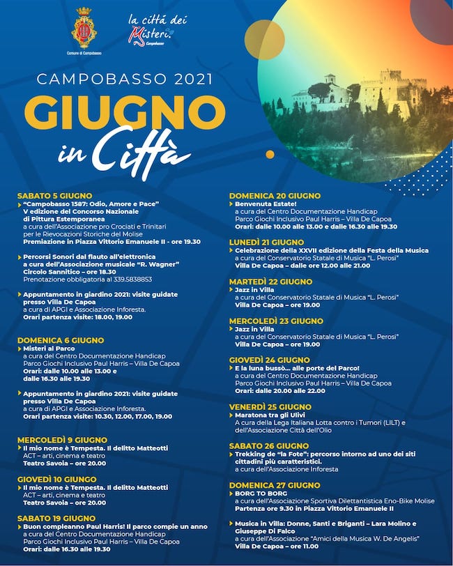 programma giugno campobasso 2021