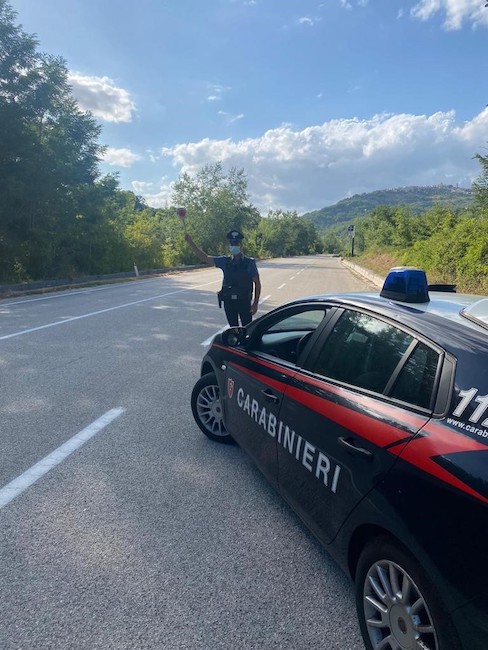 posto blocco carabinieri