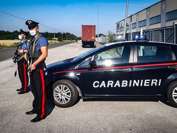 posto blocco carabinieri