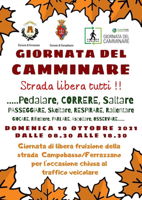 giornata del camminare 10 ottobre 2021