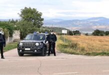 posto di blocco carabinieri larino