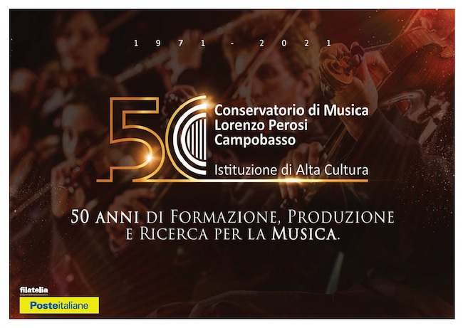 cartolina 50 anni conservatorio perosi