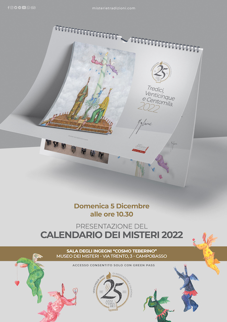presentazione calendario dei misteri 2022