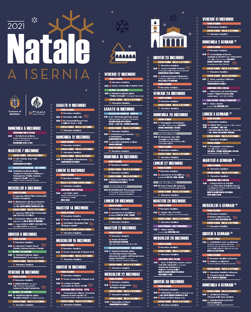 programma eventi natale isernia 2021