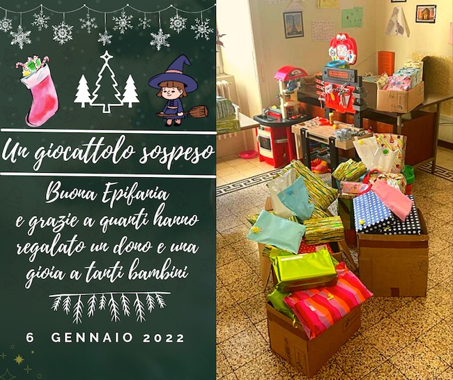 un giocattolo sospeso befana