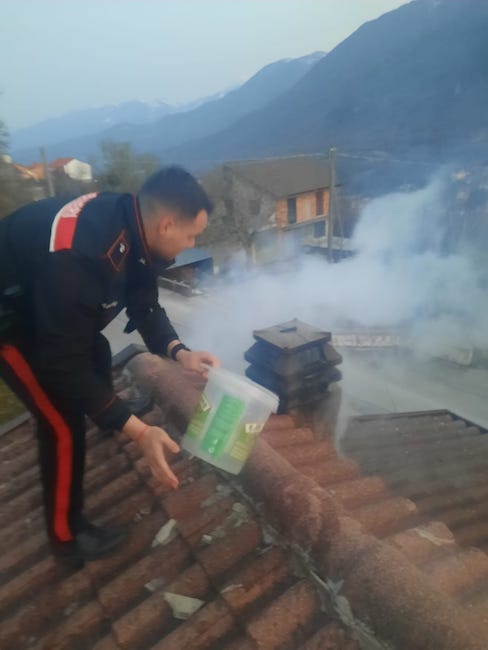 carabinieri principio incendio