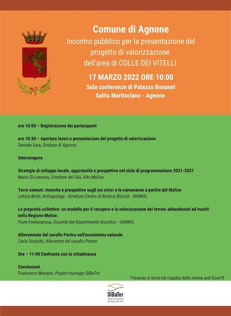 incontro agnone 17 marzo 2022