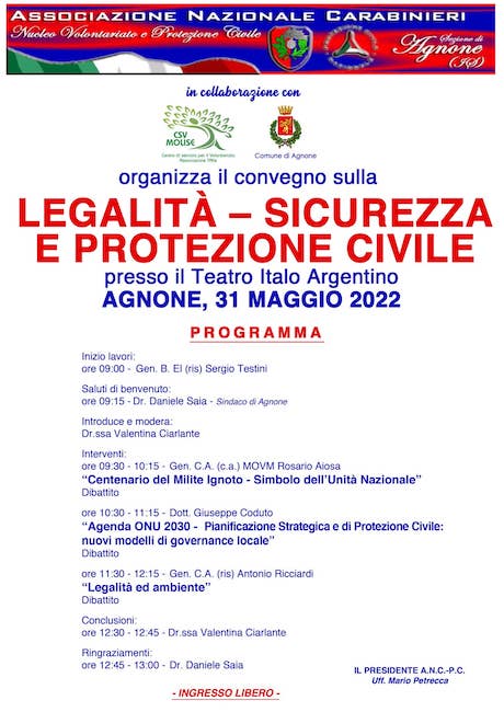 convegno legalità agnone 31 maggio 2022