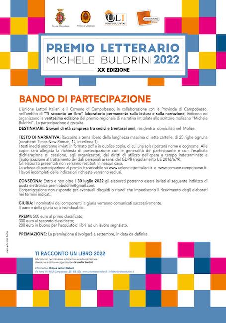 bando premio buldrini 2022