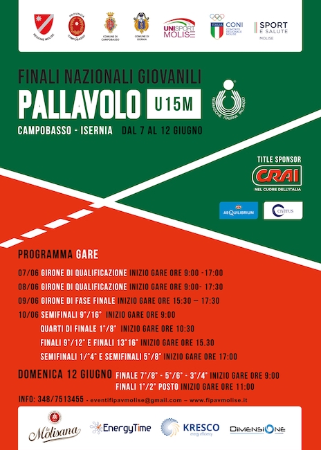 locandina finali nazionale u15 pallavolo