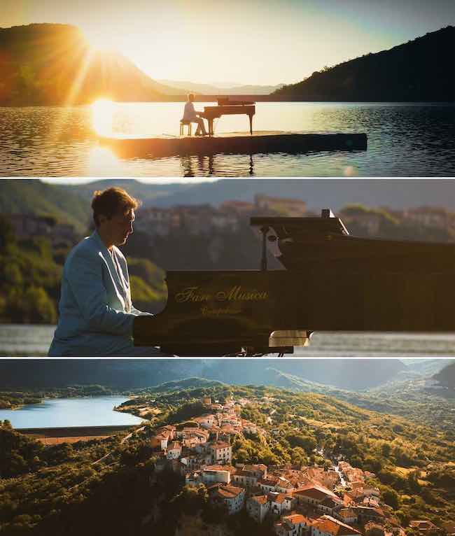 piano on the lake