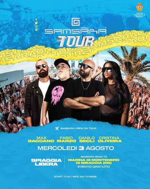 samsara tour 3 agosto 2022