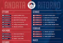 Calendario A1 Basket femminile 2022/2023 de La Molisana Magnolia calendario 2022-2023 basket femminile