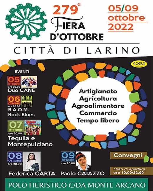 279° fiera ottobre larino