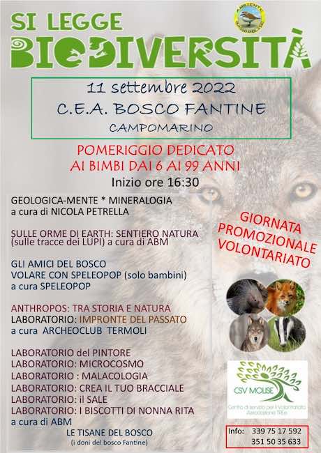 biodiversità 11 settembre 2022