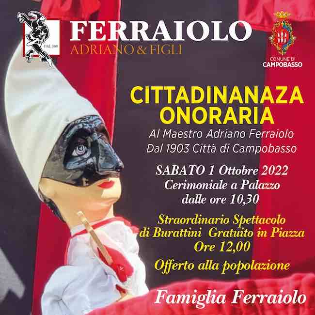 cittadinanza onoraria ferraiolo