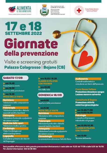 giornate prevenzione bojano 2022