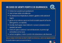 in caso venti forti burrasca