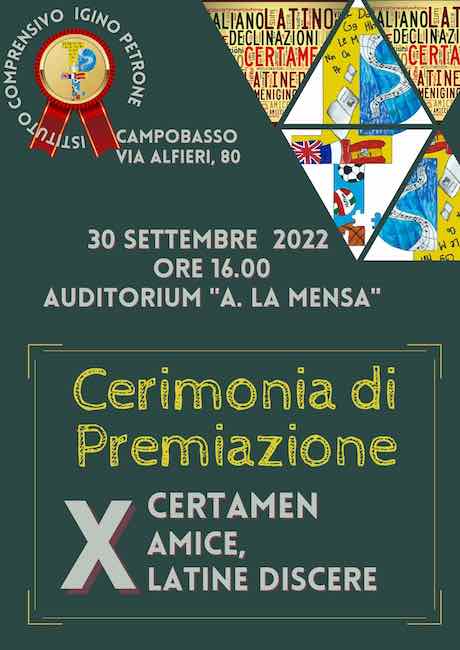 premiazione certamen 2022