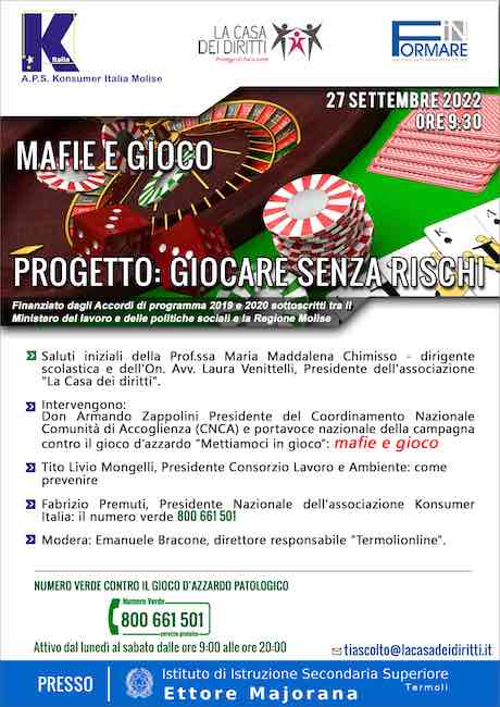 progetto giocare senza rischi