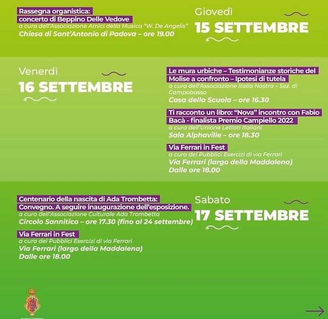 settembre in città 15-17 settembre 2022